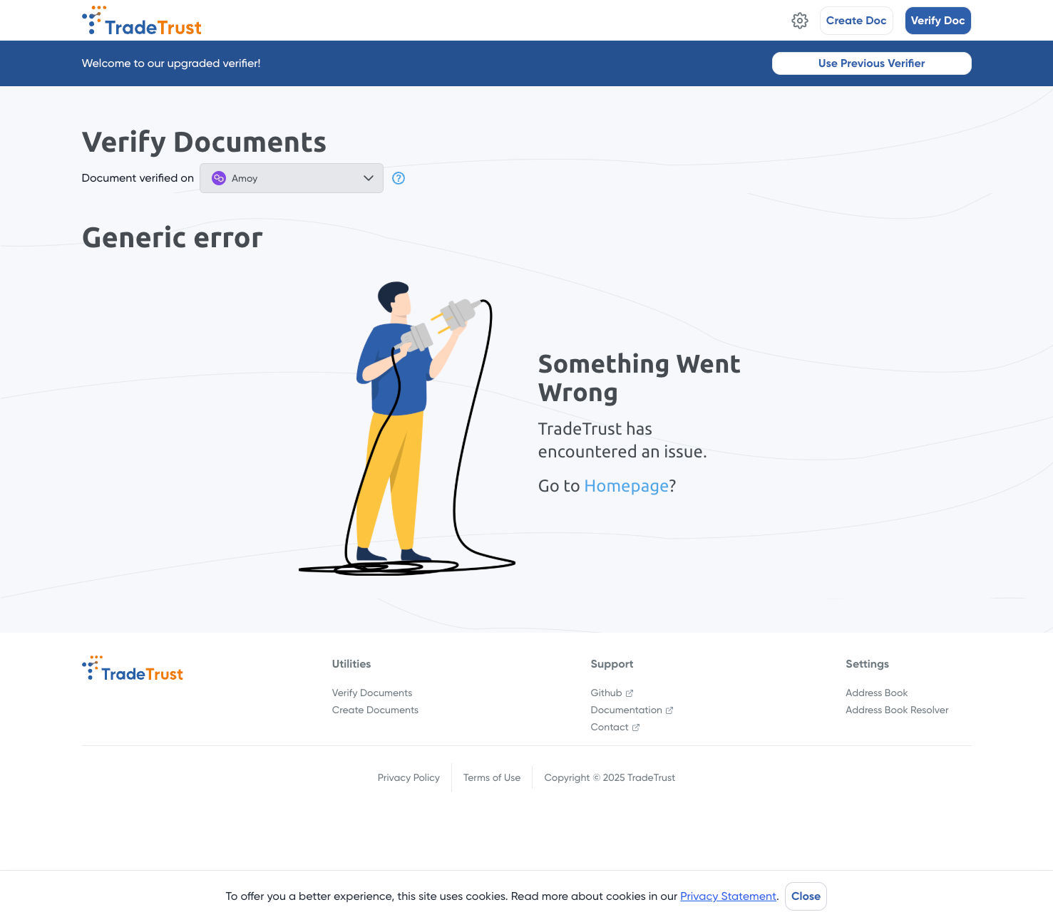 Reference Implementation Error